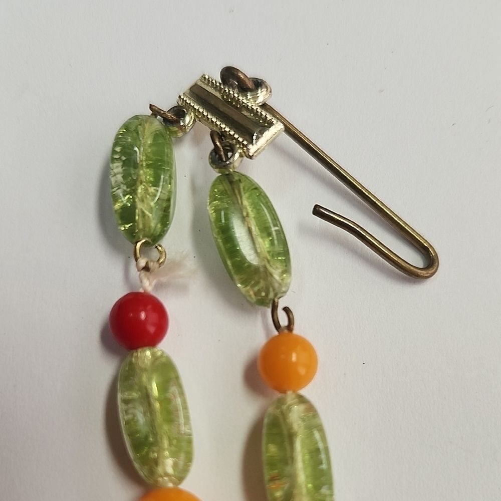 Vintage Fruit Salad Lucite Necklace - Picture 5 of 7